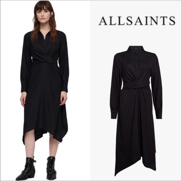 All Saints Dresses & Skirts - ALLSAINTS FLYN Wrap Shirt Dress